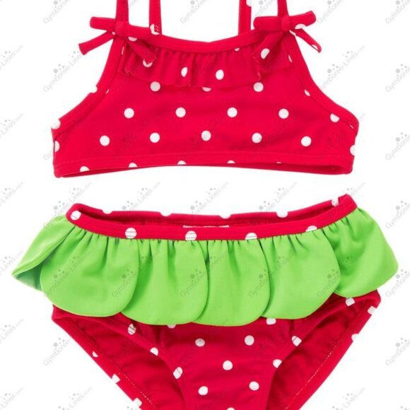 Crazy 8 Baby 8 Berry Cute 0-3 month NWT polka dot swimsuit. Mixed Bin Z29 - Picture 4 of 4